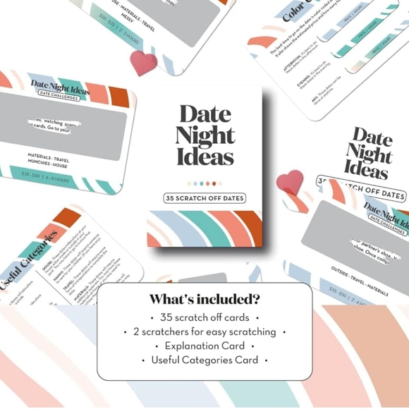 Date Night Ideas (35 Scratch Off Dates) - Picture 3 of 4